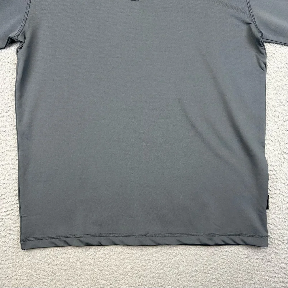 Swannies Golf‎ Sweater Mens Medium Gray Pullover 1/4 Zip Stretch Repreve 23 NEW